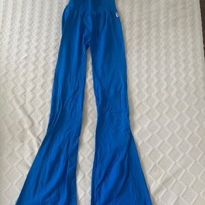 Free people Blue Flared Leggings